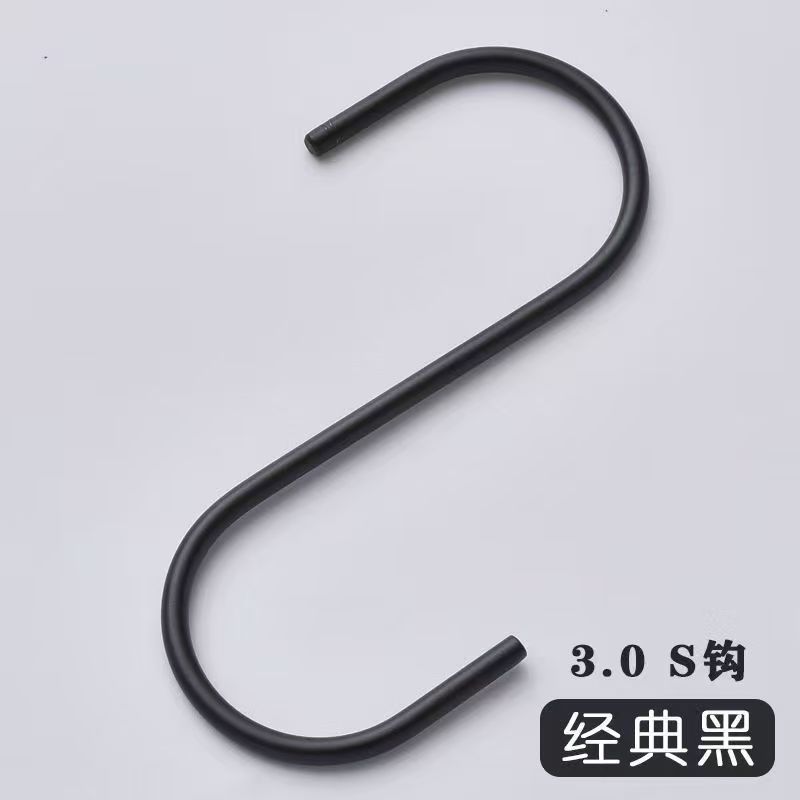 S-Hooks for Clothing Stores, Chrome-Plated Electroplated Metal S-Hooks for Kitchen and Wardrobe Use, Storage and Organization Wholesale Heavy-Duty Hooks