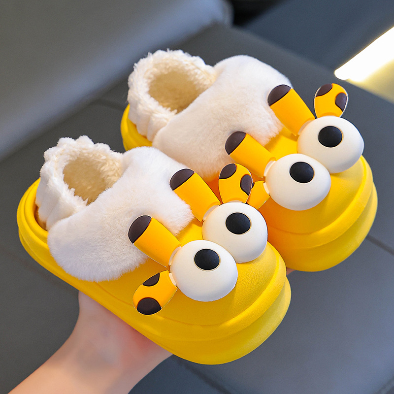 Bolsos de invierno para niños, zapatos de algodón para niños y niñas, zapatillas de algodón impermeables para bebés caseros, niños pequeños y medianos