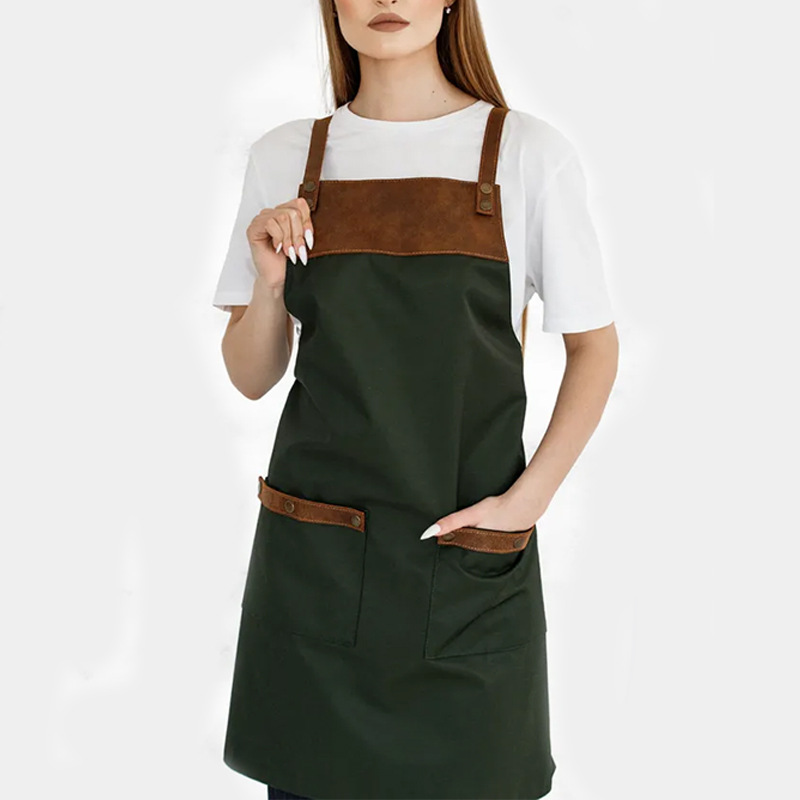 Comercio exterior delantal publicitario personalizado LOGO tienda de frutas supermercado panadería tienda de té de leche hotel de comida rápida tienda de ropa de trabajo delantal