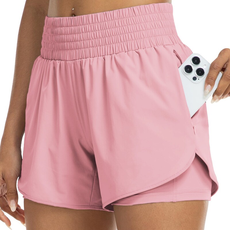 2025 New Foreign Trade Cross-border European and American AliExpress Summer Women's Running Tennis Quick-drying Leisure Yoga Shorts