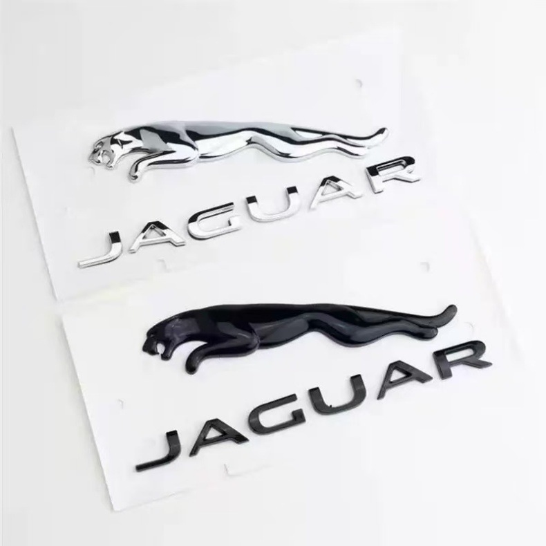 Suitable for Jaguar Jaguar Car Logo Trunk Rear Tail Logo English Letter Logo Xe Xf Xjl Logo Bright Black