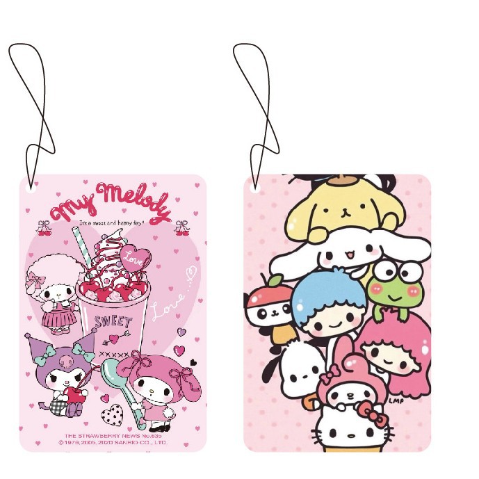 Sanrio Cute Car Fragrance Tablets Wisteria Flower Fragrance Nine Purple Same Fragrance Culomi Melody Cute Fragrance