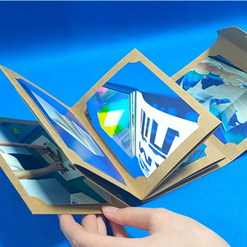 定制明信片相册6寸手工风琴本diy折叠本机关立体书情侣纪念礼物