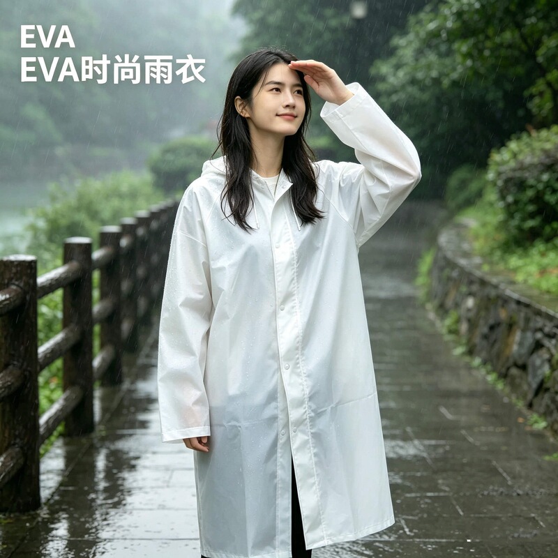 Disposable raincoat, full-body, rainproof, thickened, for adults, suitable for outdoor use, fishing, hiking, travel, portable poncho