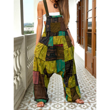 A 76135 Ethnic Print Harem Jumpsuit ����ӡ�����������