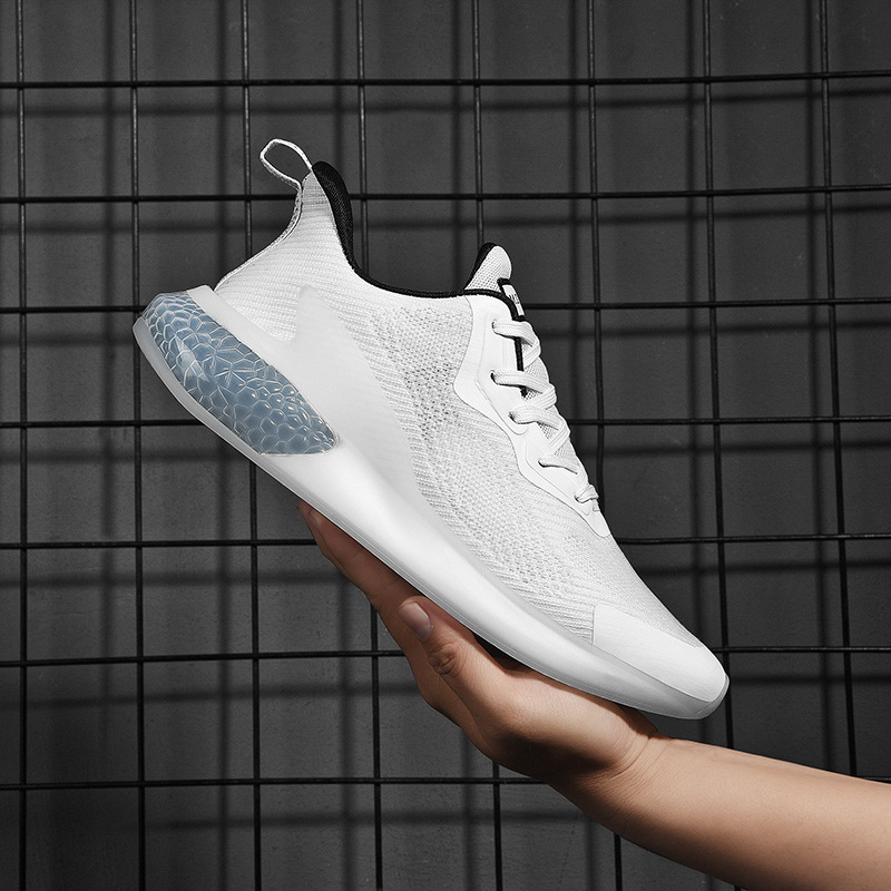 2026 New Spring Alpha Jacquard Popcorn Coconut Shoes Men's Sports Shoes Large Size Cross-Border Height-Increasing Running Shoes