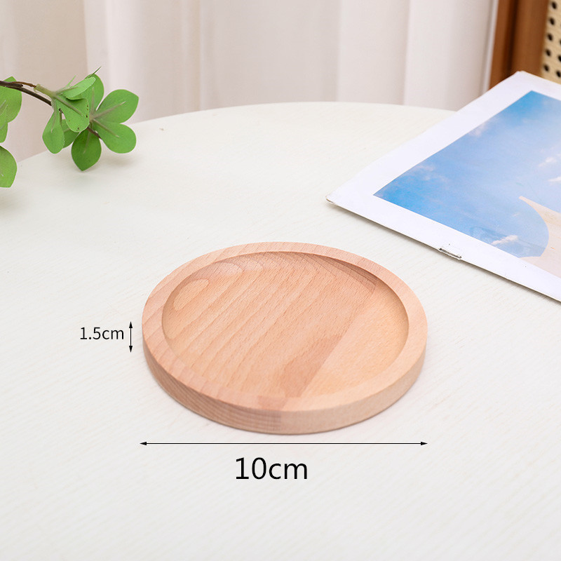 Bandeja de madera maciza estilo japonés, plato rectangular de almacenamiento, plato creativo para frutas, plato de madera de haya para desayuno, bandeja de madera para aperitivos.