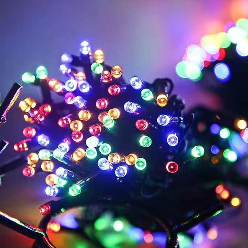 Fabricantes al por mayor de cadenas de lámparas solares de navidad lámpara de decoración de bodas ingeniería al aire libre iluminación diseño de la habitación lámpara de color