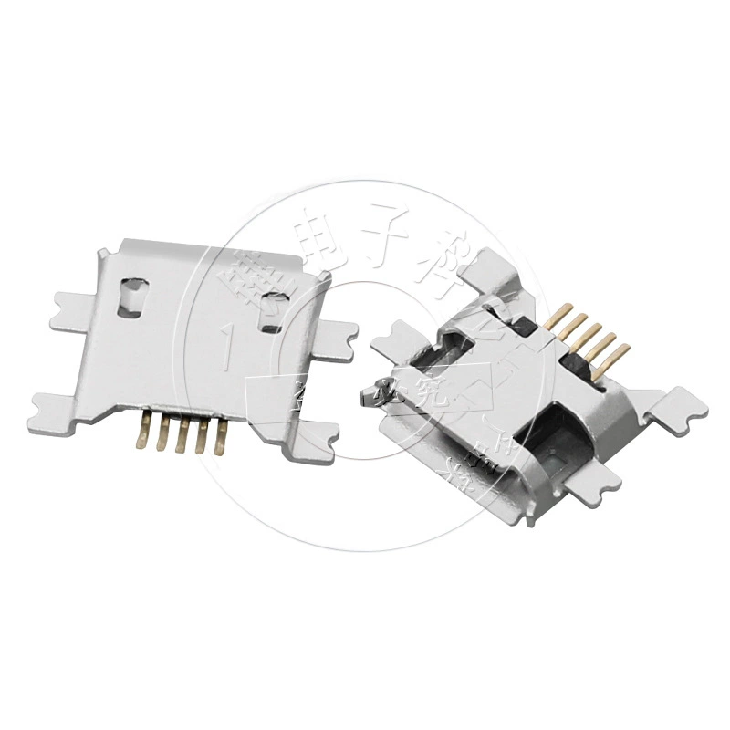 USB гнездо Micro 5P 1.17 мм встраиваемая пластина, 5-контактное/4-контактное монтажное гнездо для мобильного интерфейса