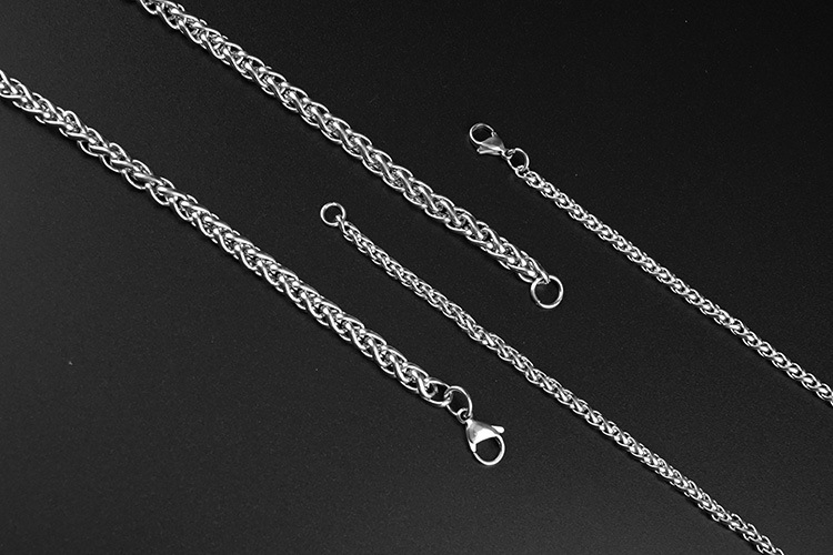 Collier chaîne panier de fleurs en acier inoxydable mixte_voghion.com