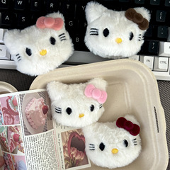 毛绒卡通kt猫配饰DIY猫猫包包配件服装鞋帽辅料发饰配件kitty公仔