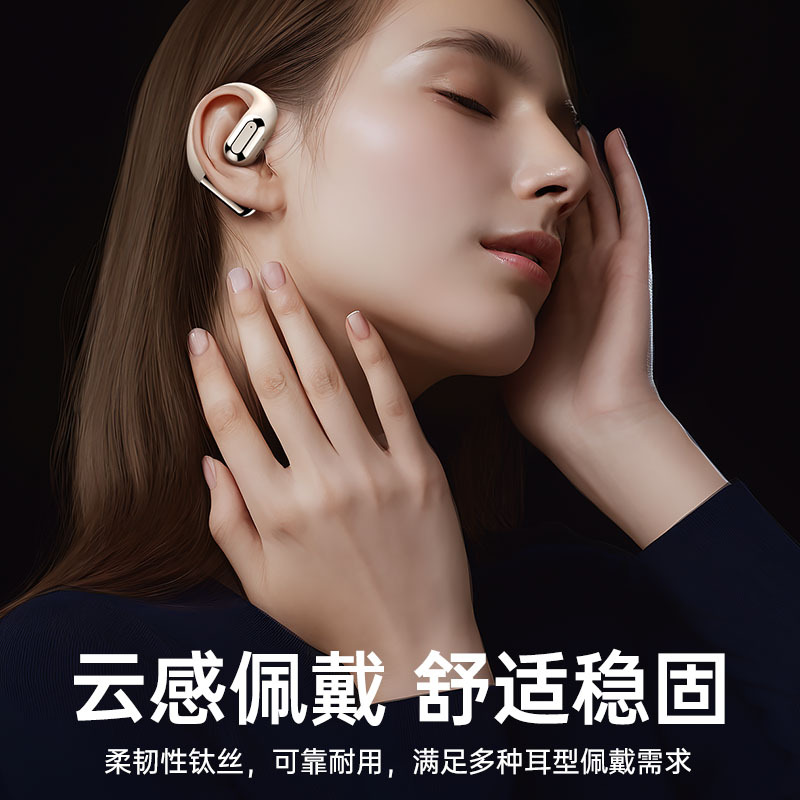 OWS-CT12無線bluetoothイヤホン2025新型耳に入らない耳かけ式空気伝導オープン運動騒音低減