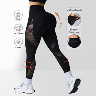 Seamless Breathable Yoga Pants Fitness Pants Black Tight Sports Leggings Women Leggings
