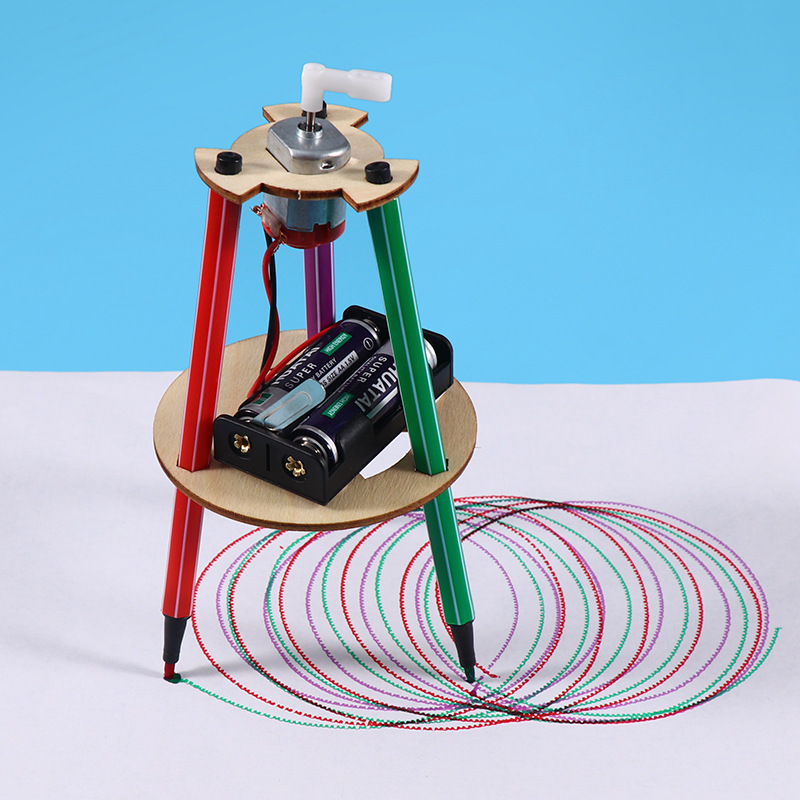 diy technology small production graffiti robot elementary school student puzzle assembly handmade small invention toy material package