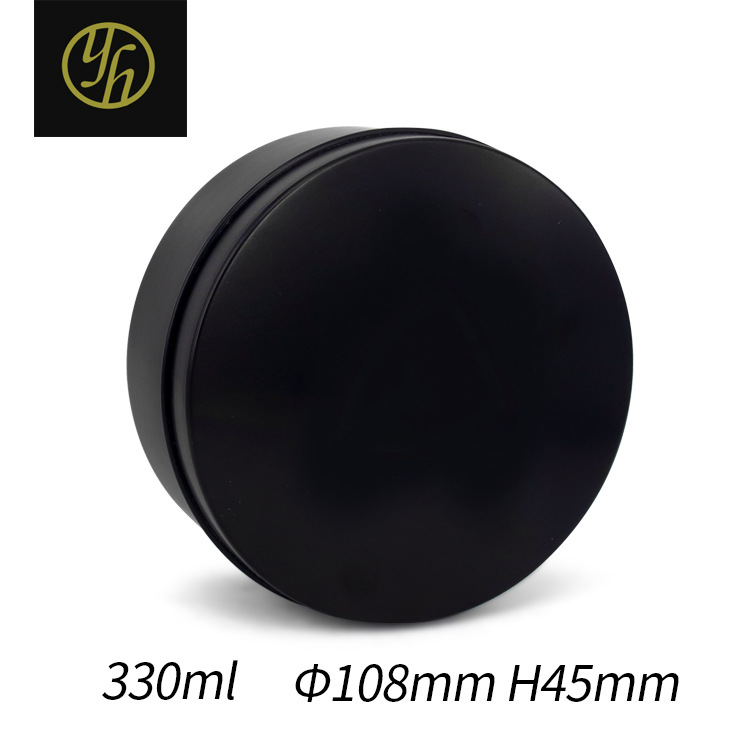单面亚黑350ml天地铝盒108*45mm化妆品茶叶膏体发蜡金属铝盒