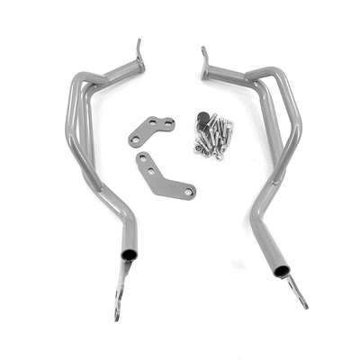 Anti-Fall Protection, Motorcycle bumper - t700-upper-and-lower-guardrails-silver-export-quality-thickened-set