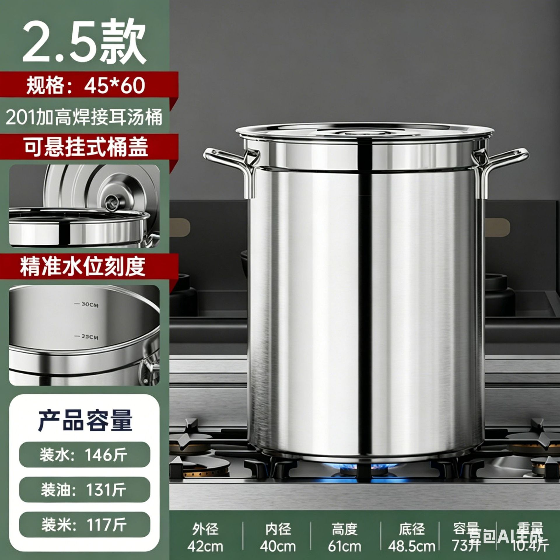 超厚加高款-45*60桶