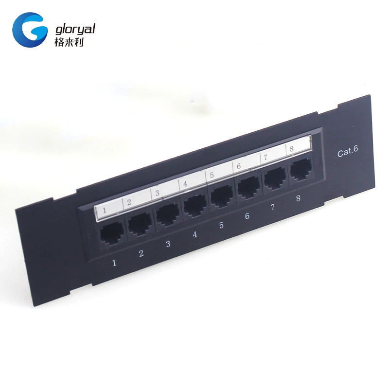 Поставка категории 5e/Category 6 8-портовая настенная стойка для проводов Настенная стойка Прямая стойка