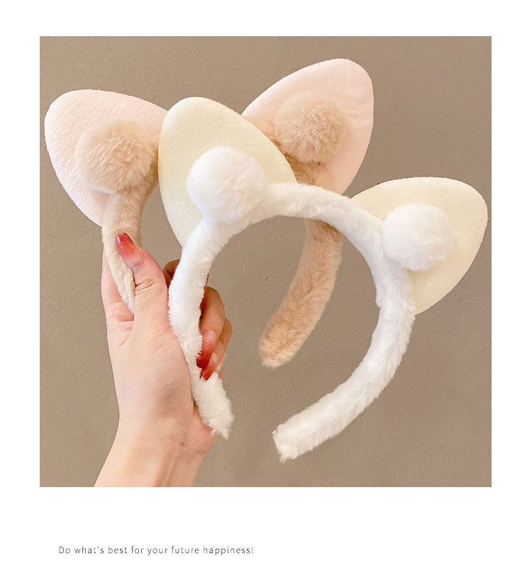 plush cat ears headband