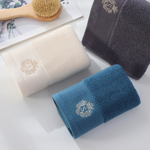 Pure cotton towel and face towel manufacturer wholesale LOGO gift advertising thickened towel embroidery