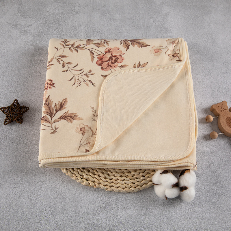 Estilo nórdico bebé edredón de doble capa engrosada toalla 120*120cm primavera y otoño cálido manta de algodón puro 2023 Nuevo