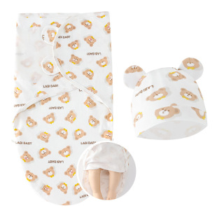 Foreign trade Europe and the United States newborn zipper swaddling baby spring silkworm sleeping bag baby delivery room holding quilt sleeping bag 8319