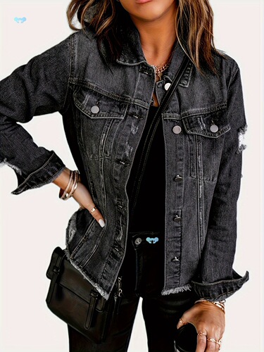 European and American denim jackets cross border street