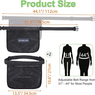 Hot Sale Tennis Bag Storage Bag Waist Clip Training Bag Peak Ball Bag Tennis Pick-up Bag Ball Storage Bag