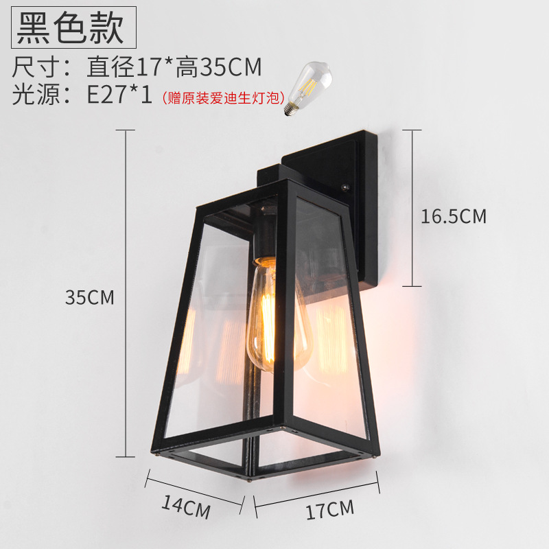 Lámpara de pared exterior impermeable para exteriores, lámpara de pared para villa, pasillo, patio, lámpara de jardín, lámpara de pasillo, lámpara de poste de puerta, LED
