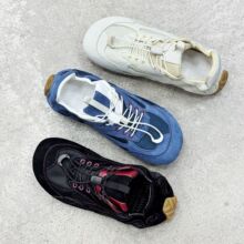 小众丑萌鞋子女复古休闲鞋拼色德训鞋平底运动鞋女阿甘鞋男女