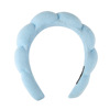 Sponge headband with pigtail for face washing, hair accessory, suitable for import, Amazon