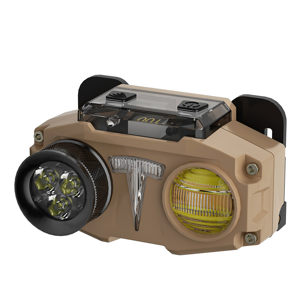 Transfronterizo nuevo faro de inducción al aire libre lámpara USB recargable portátil impermeable larga resistencia noche pesca LED faro al por mayor