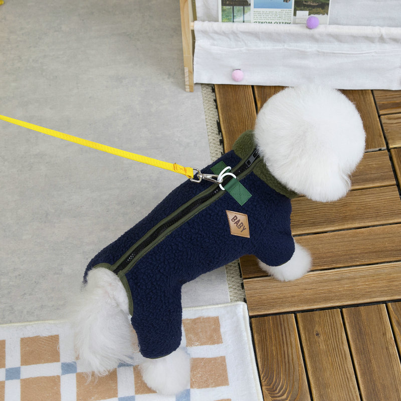 秋冬可牵引加绒狗狗衣服德文宠物泰迪柯基小型犬保暖无毛猫咪衣服|undefined
