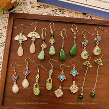 国风新中式耳环女2025新款爆款古风汉服马面裙清冷感气质耳钉耳坠