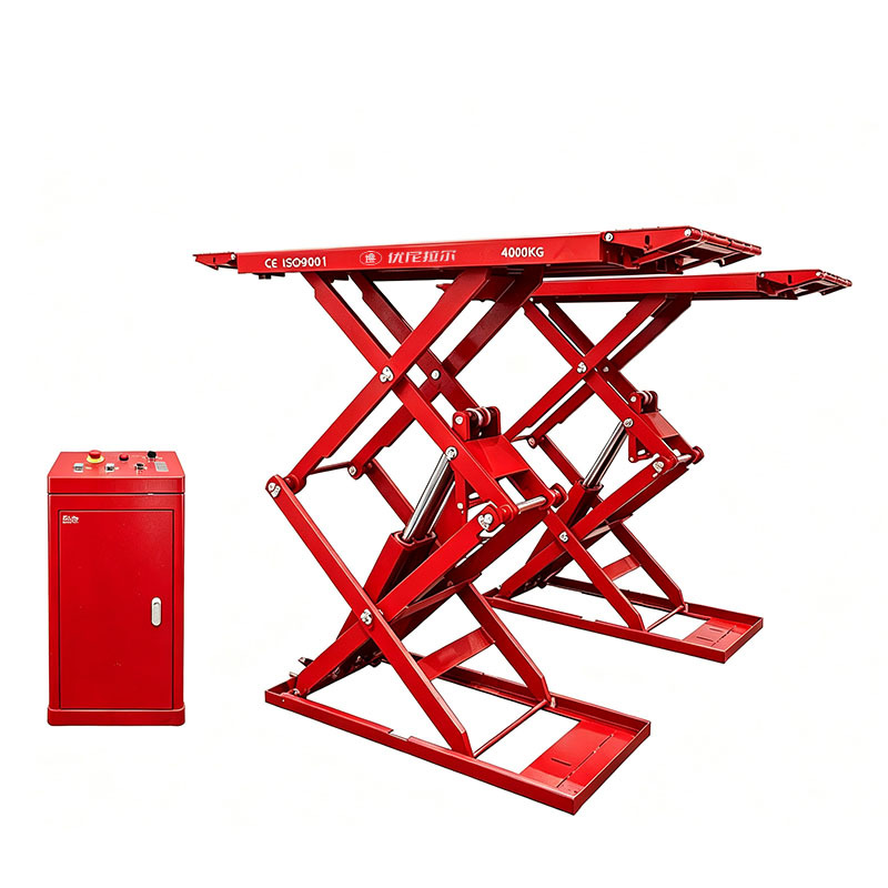 Elevador de tijera ultrafino de 4 toneladas para reparación de neumáticos image 6