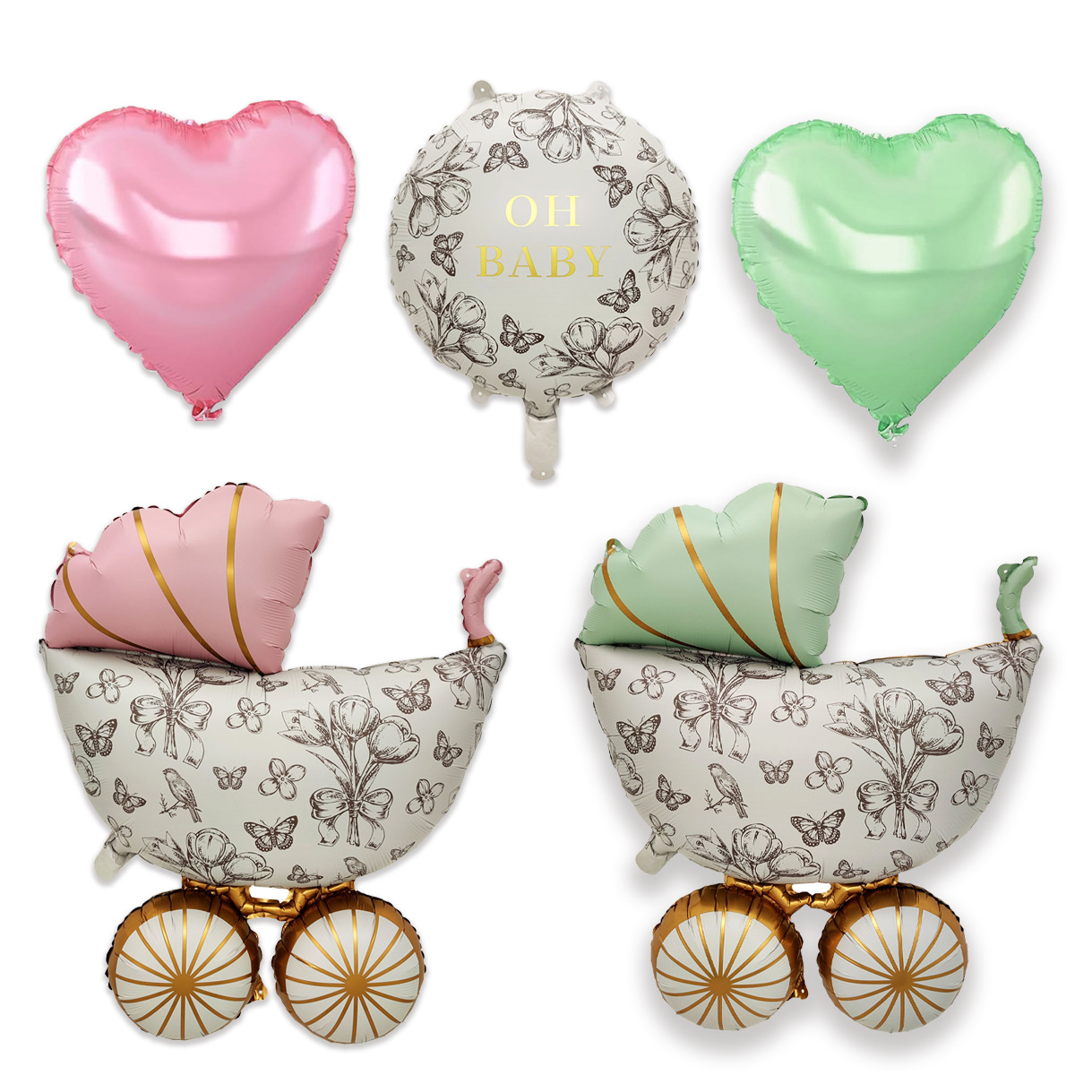Round stroller for men and women