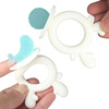 Children's silica gel soft teether, two-color toy, teething