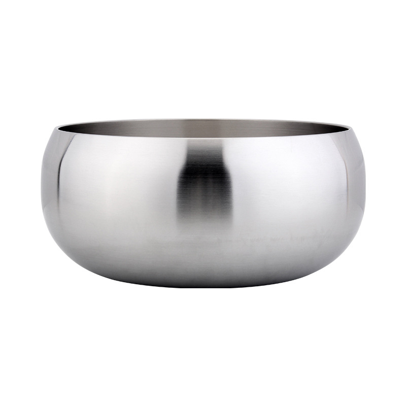 18 / 10 acero inoxidable de tres capas de acero manzana sopa tazón de sopa tazón de fideos se puede calentar a fuego abierto sin escoger la preparación de la estufa y fideos