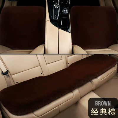 Wool pad, cushion car imitation rex rabbit fur - small-square-pad-classic-brown