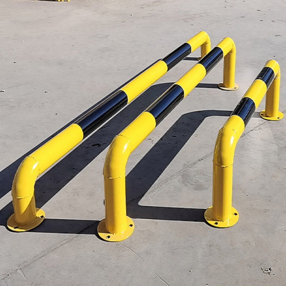 厂家现货出售车库停车定位器 挡车防撞护栏 U型钢管阻车器