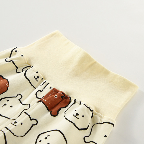 Spring and autumn children's underwear set pure cotton high-waist belly protection baby autumn clothes and autumn pants two-piece set baby anti-cold pajamas