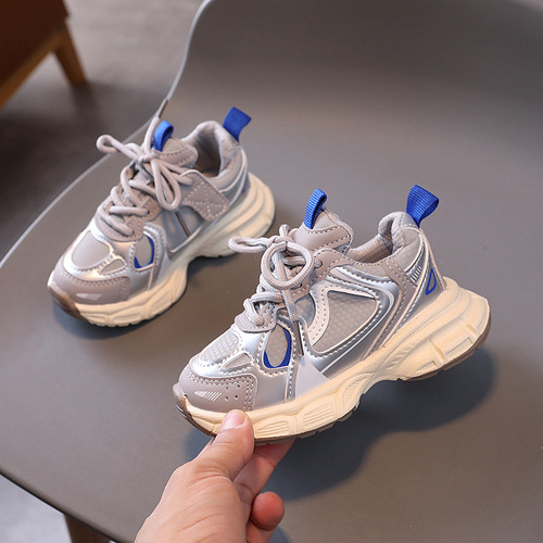 Children's Sports Shoes Soft Sole 2025 Spring and Autumn Girls and Boys Medium and Large Shoes Boys Non-slip Casual Running Shoes Dropshipping