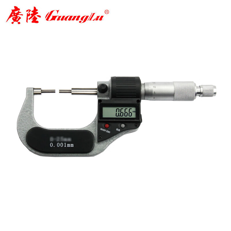 广陆 数显花键千分尺 214-152（键长10mm）