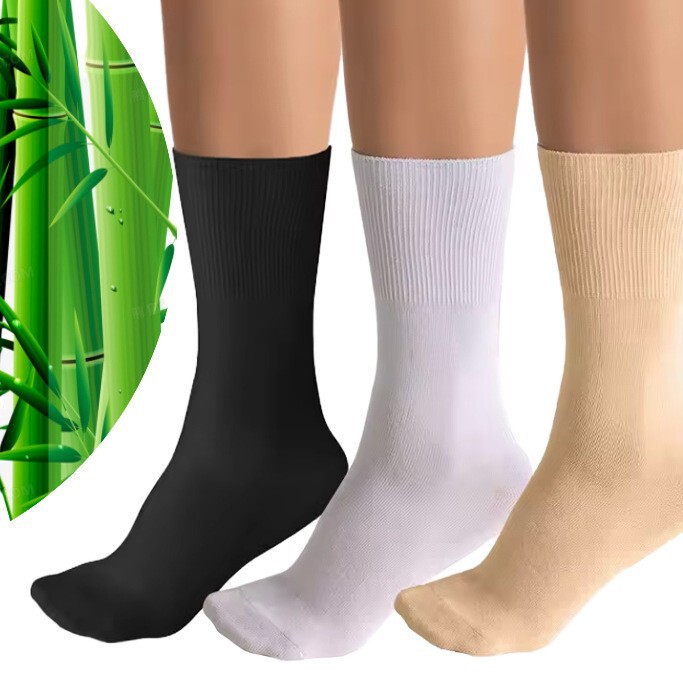 Thin bamboo fiber sugar foot care socks pregnant women confinement edema loose loose antibacterial Diabetic socks Thin bamboo fiber sugar foot care socks pregnant women confinement edema loose loose antibacterial Diabetic socks