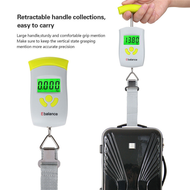 工头手提秤便携式电子秤高精度快递秤挂钩50kg/10g钓鱼称跨境热销