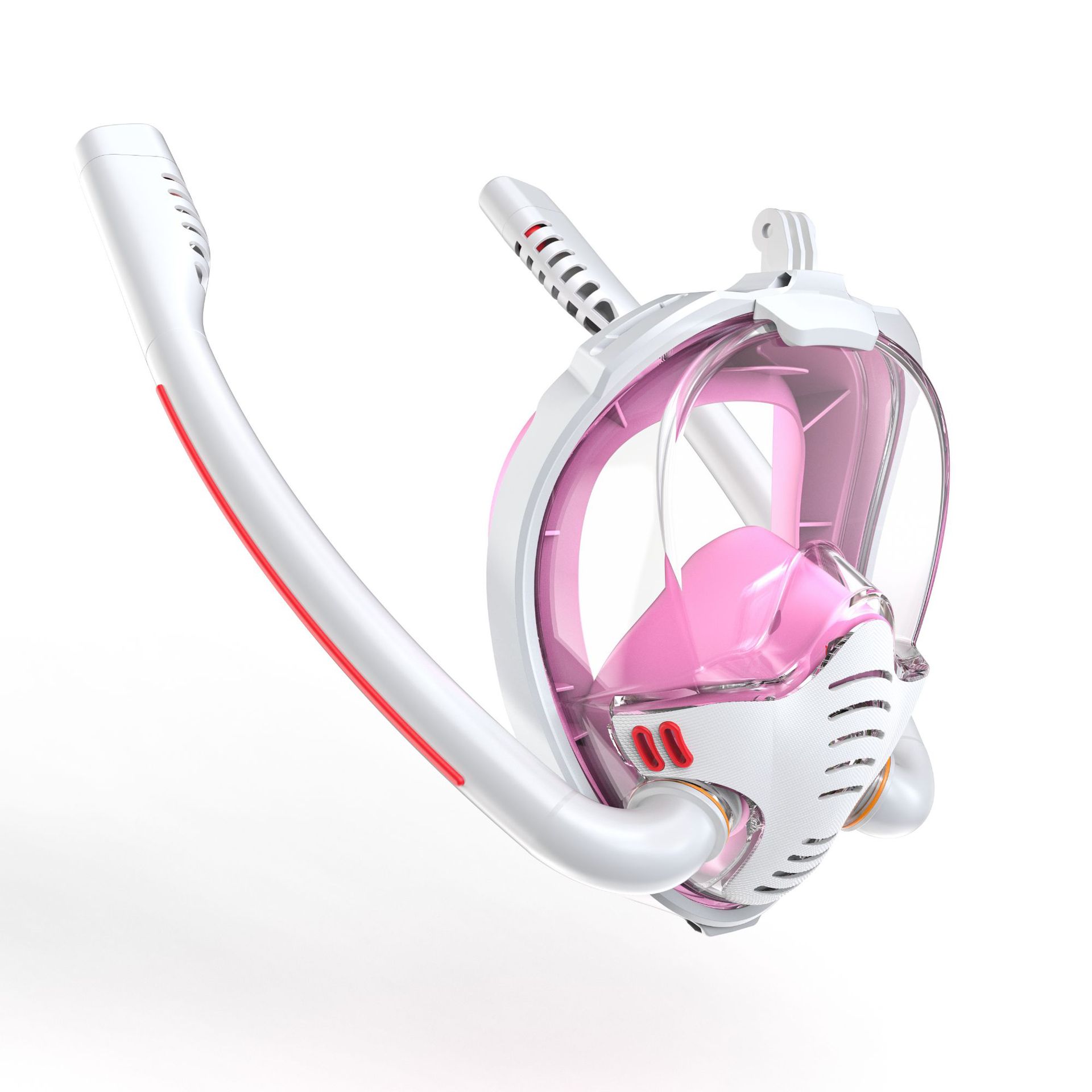 화이트/핑크—K3(이중 튜브 + 무료 귀마개)