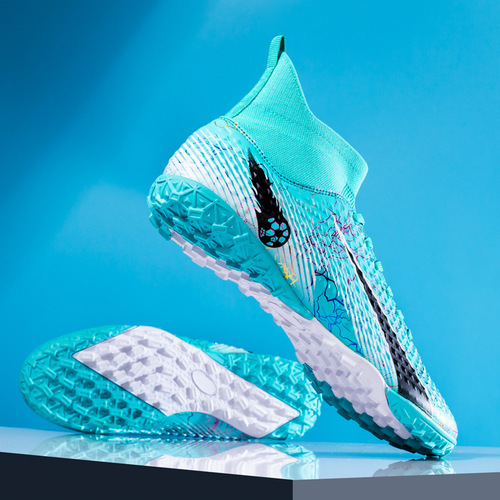 Cross-border large size new football shoes high-top men's and women's long nails broken nails students adult professional training artificial grass anti-slip