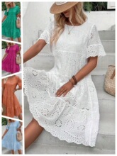 O 32881 Floral Lace Dress ���廨������ȹ ŷ���羳����ѷ