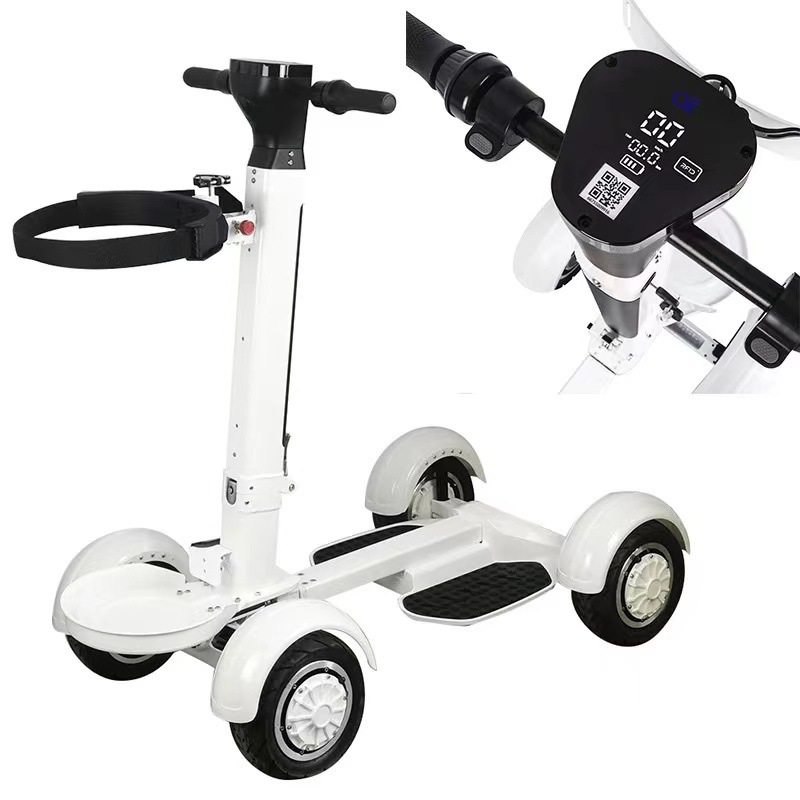 Retuol Four-Wheel Electric Golf Cart Foldable Golfing Artifact Course Mobility Vehicle Can Be Exported Cross-Border
