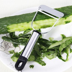 批發陽江削皮器 不鏽鋼削皮刀瓜刨 二元百貨大號鋼柄拉刨